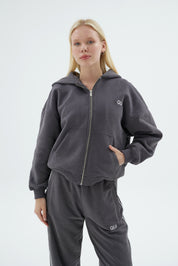 Rise Collection Kadın Zip Jacket – Coal Grey