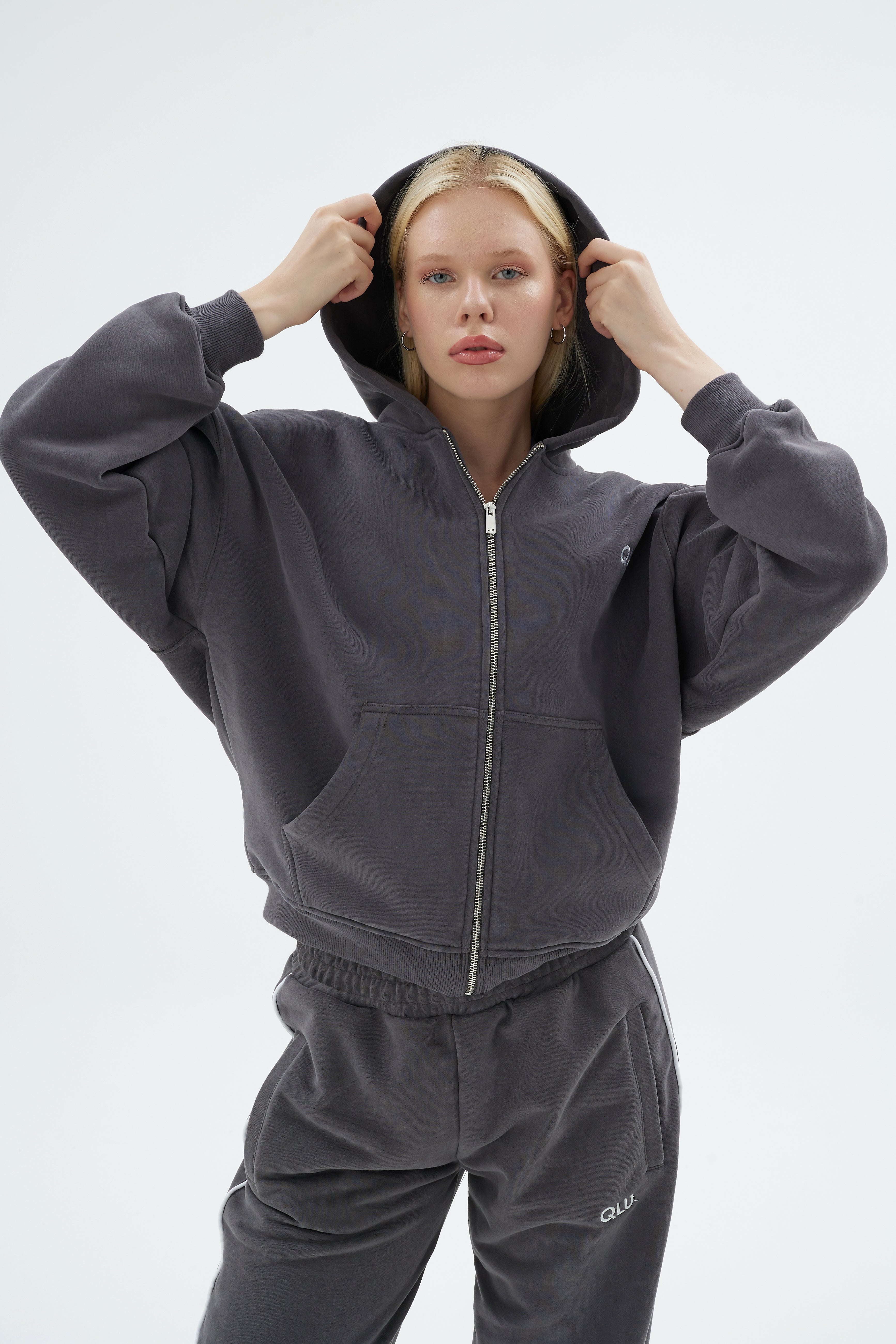 Rise Collection Kadın Zip Jacket – Coal Grey