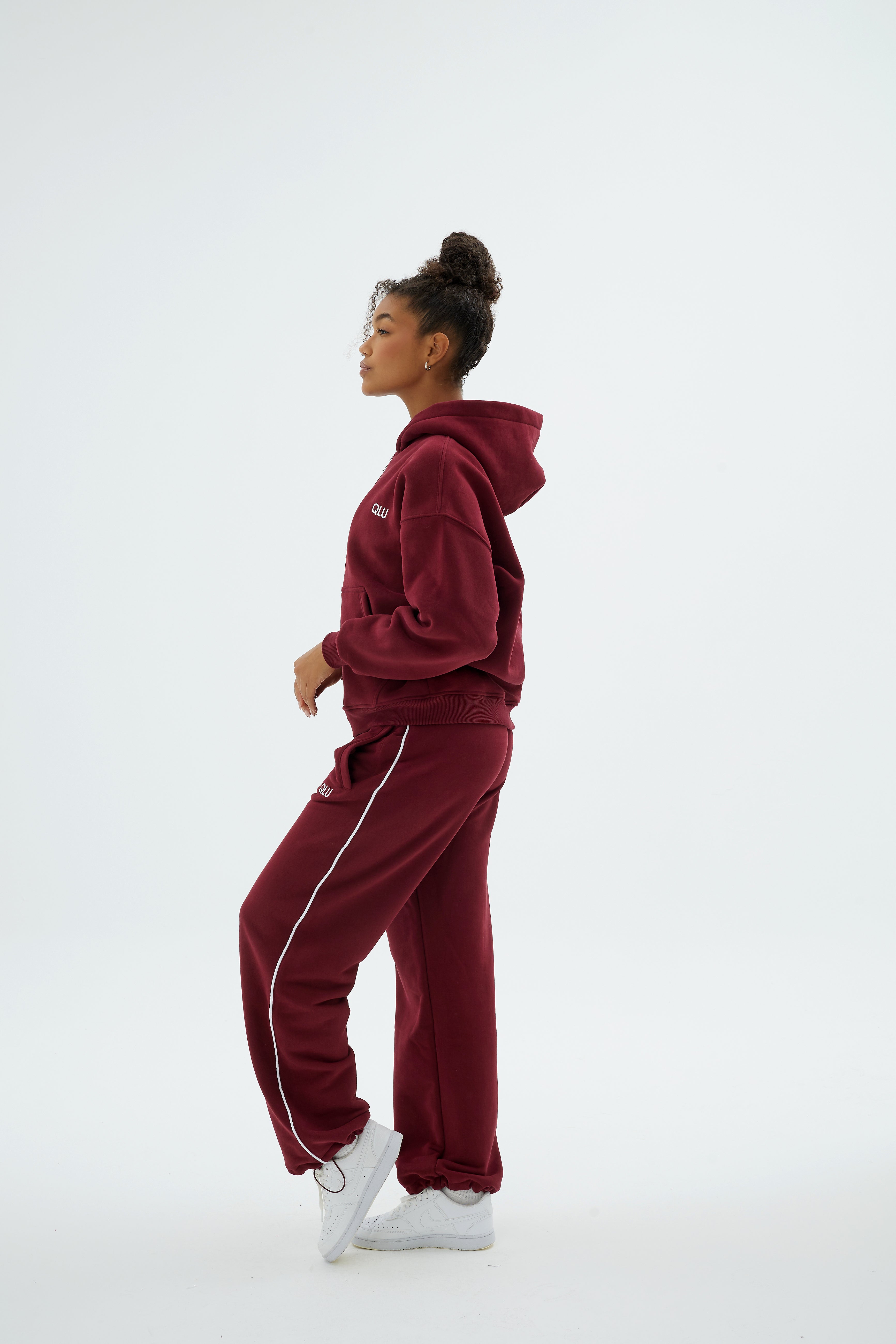 Rise Collection Kadın Line Jogger – Velvet Red