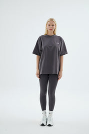 Rise Collection Kadın Combed T-Shirt – Coal Grey