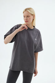 Rise Collection Kadın Combed T-Shirt – Coal Grey