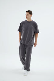 Rise Collection Erkek Combed T-Shirt – Coal Grey