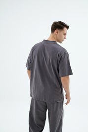 Rise Collection Erkek Combed T-Shirt – Coal Grey