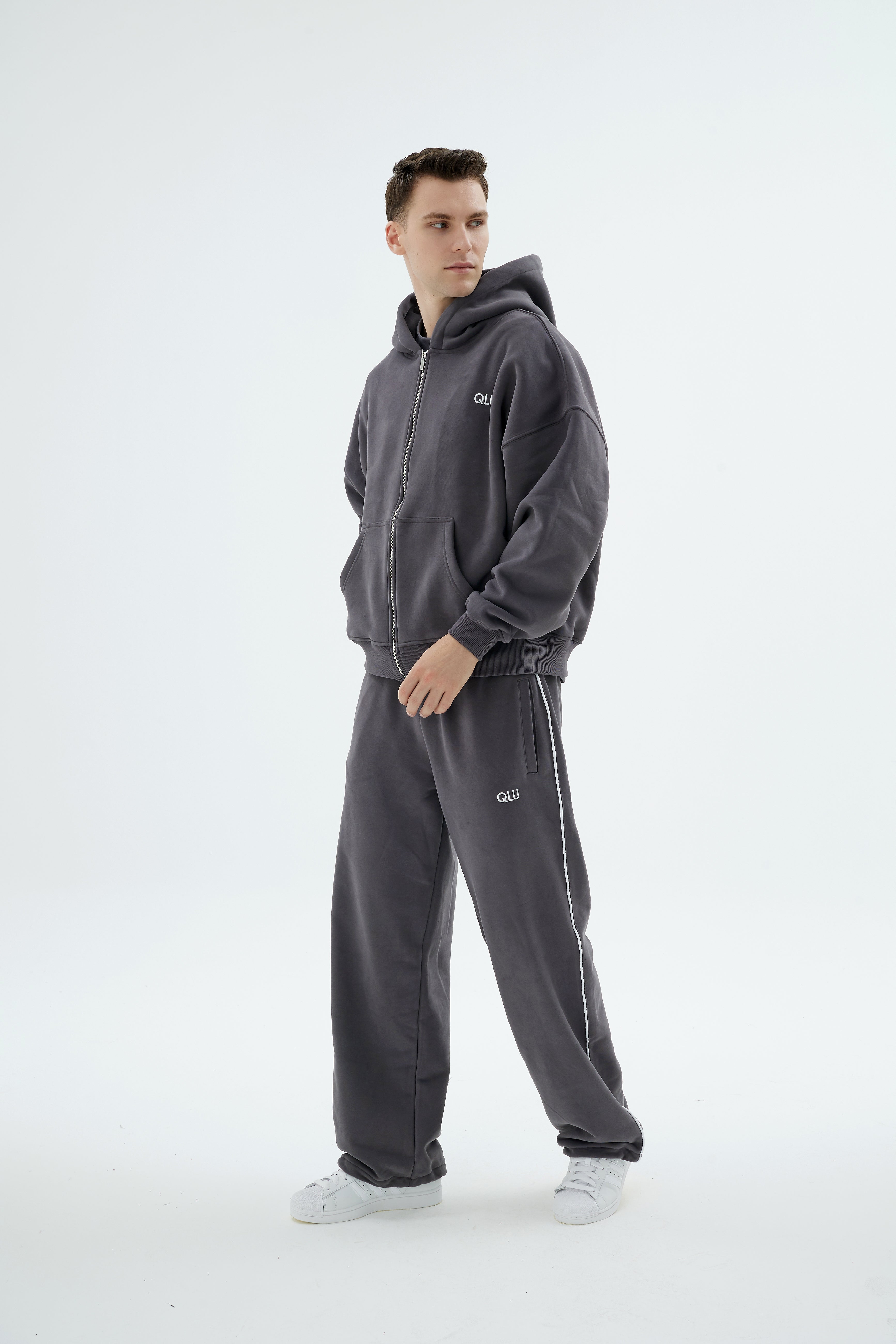 Rise Collection Erkek Zip Jacket – Coal Grey