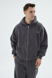 Rise Collection Erkek Zip Jacket – Coal Grey