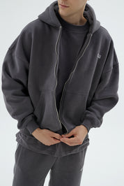 Rise Collection Erkek Zip Jacket – Coal Grey