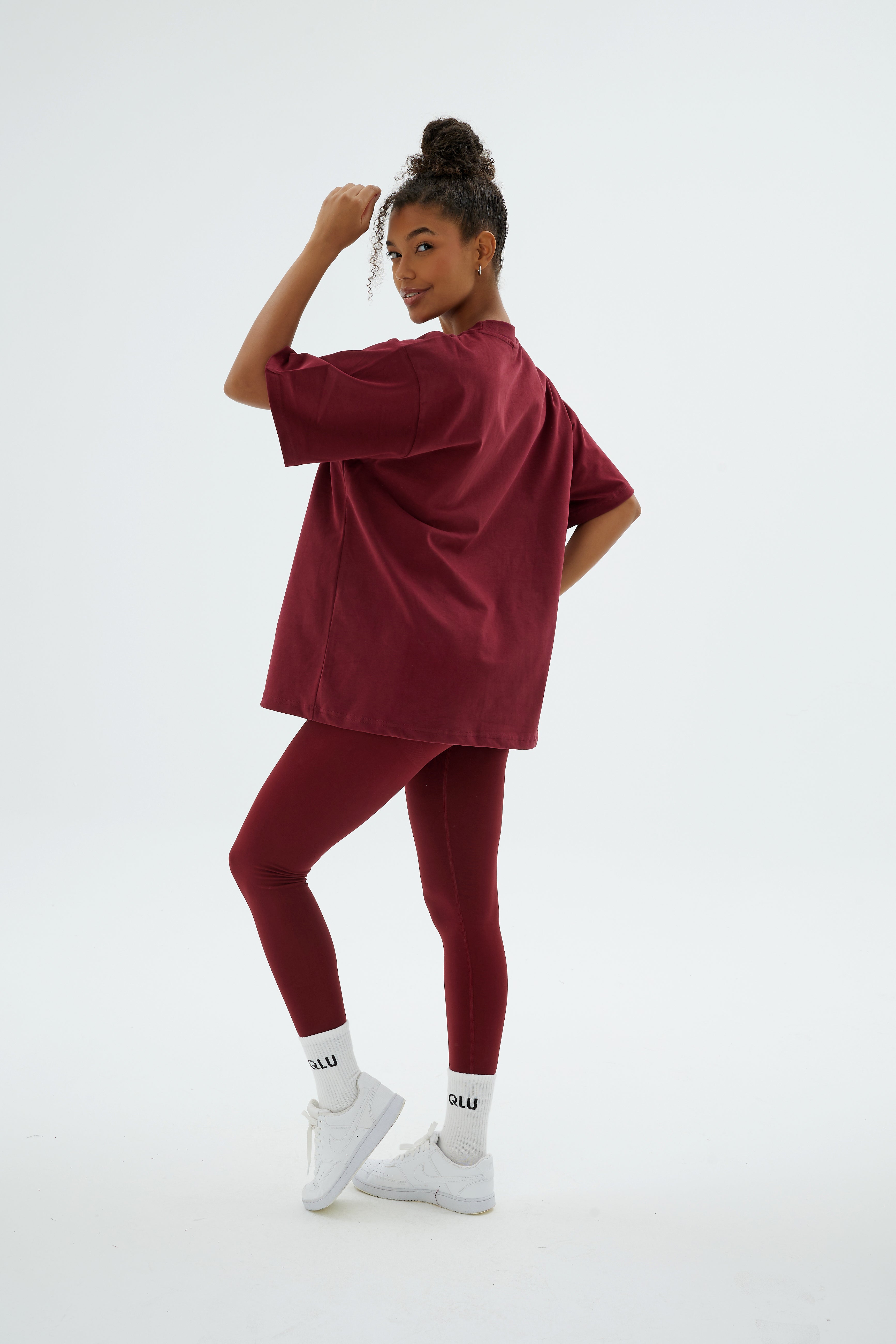 Rise Collection Kadın Combed T-Shirt – Velvet Red