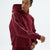 Rise Collection Erkek Line Hoodie – Velvet Red