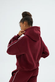 Rise Collection Kadın Line Hoodie – Velvet Red