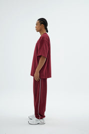 Rise Collection Erkek Line Jogger – Velvet Red