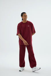Rise Collection Erkek Combed T-Shirt – Velvet Red