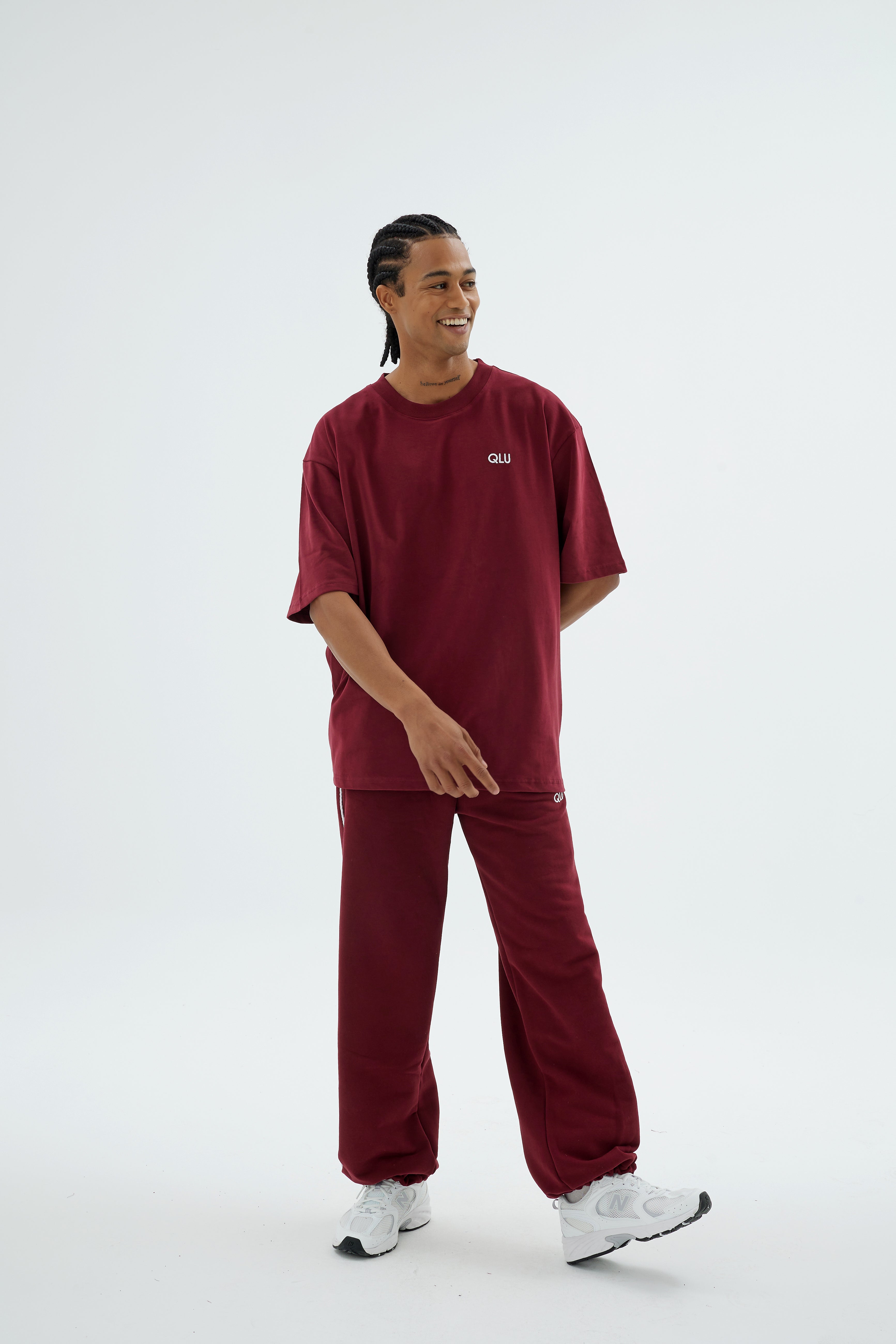 Rise Collection Erkek Combed T-Shirt – Velvet Red