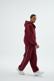 Rise Collection Erkek Line Jogger – Velvet Red