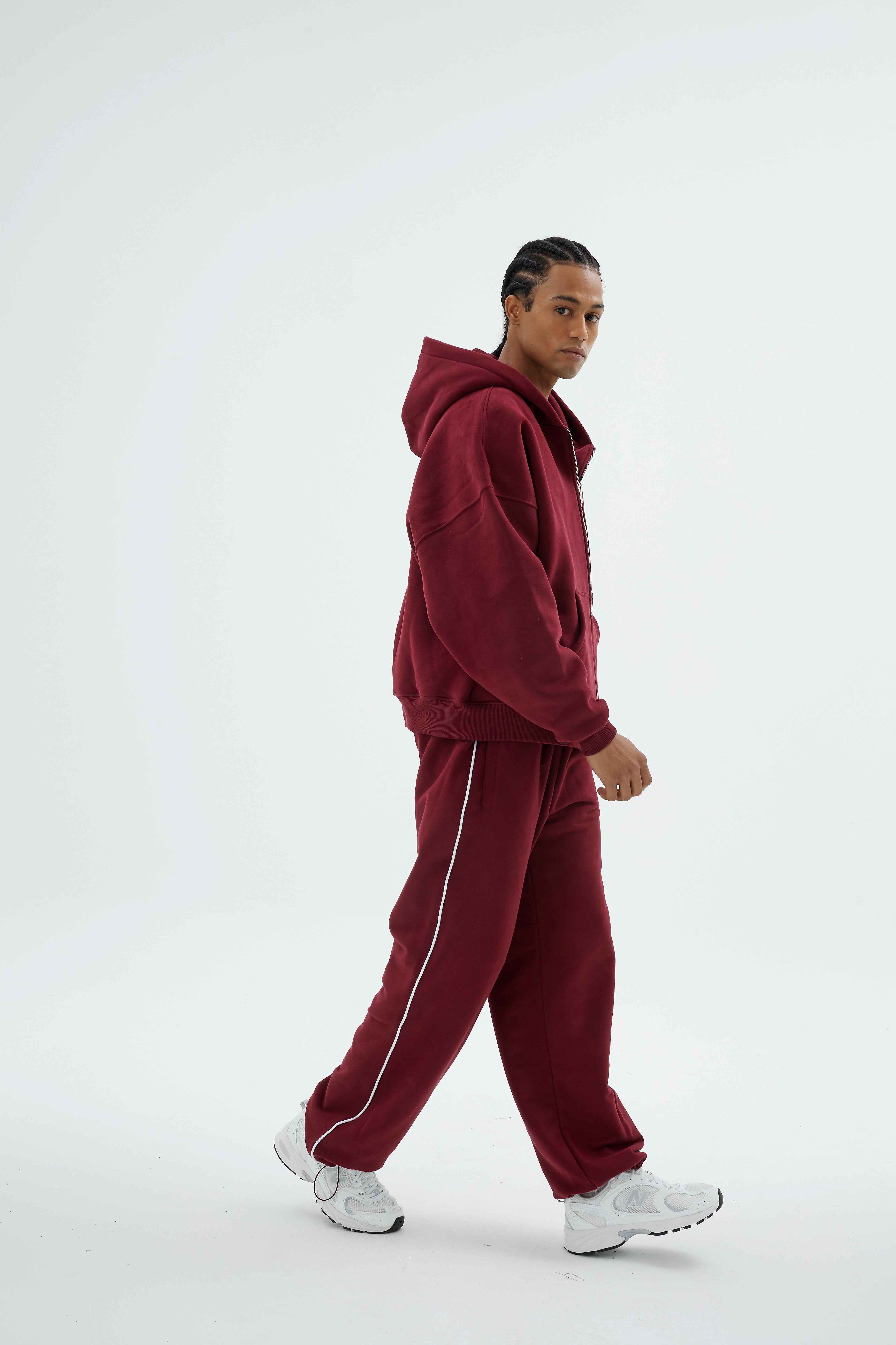 Rise Collection Erkek Line Jogger – Velvet Red