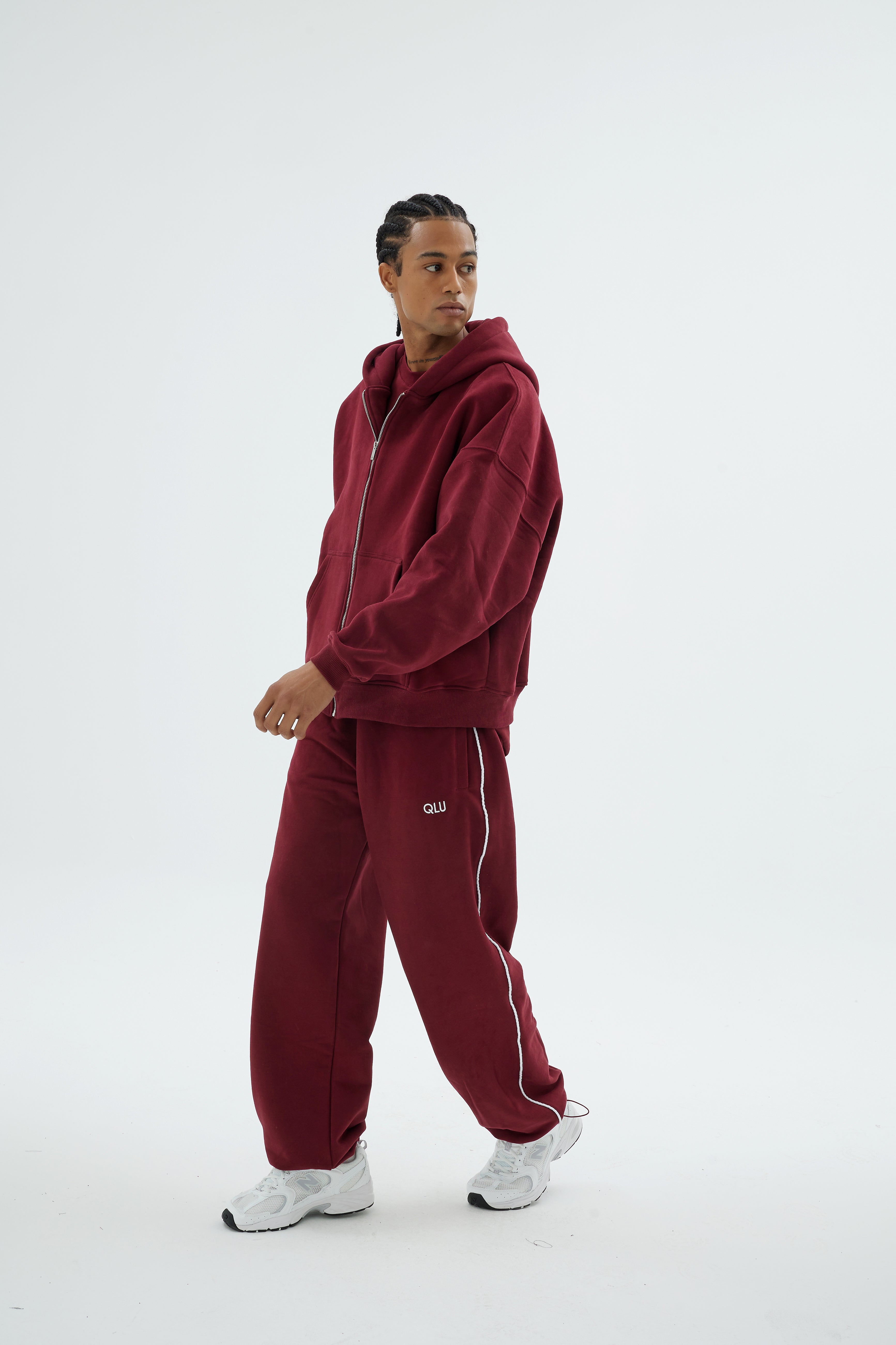 Rise Collection Erkek Line Jogger – Velvet Red