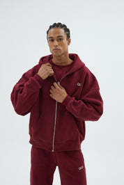 Rise Collection Erkek Zip Jacket – Velvet Red
