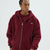 Rise Collection Erkek Zip Jacket – Velvet Red