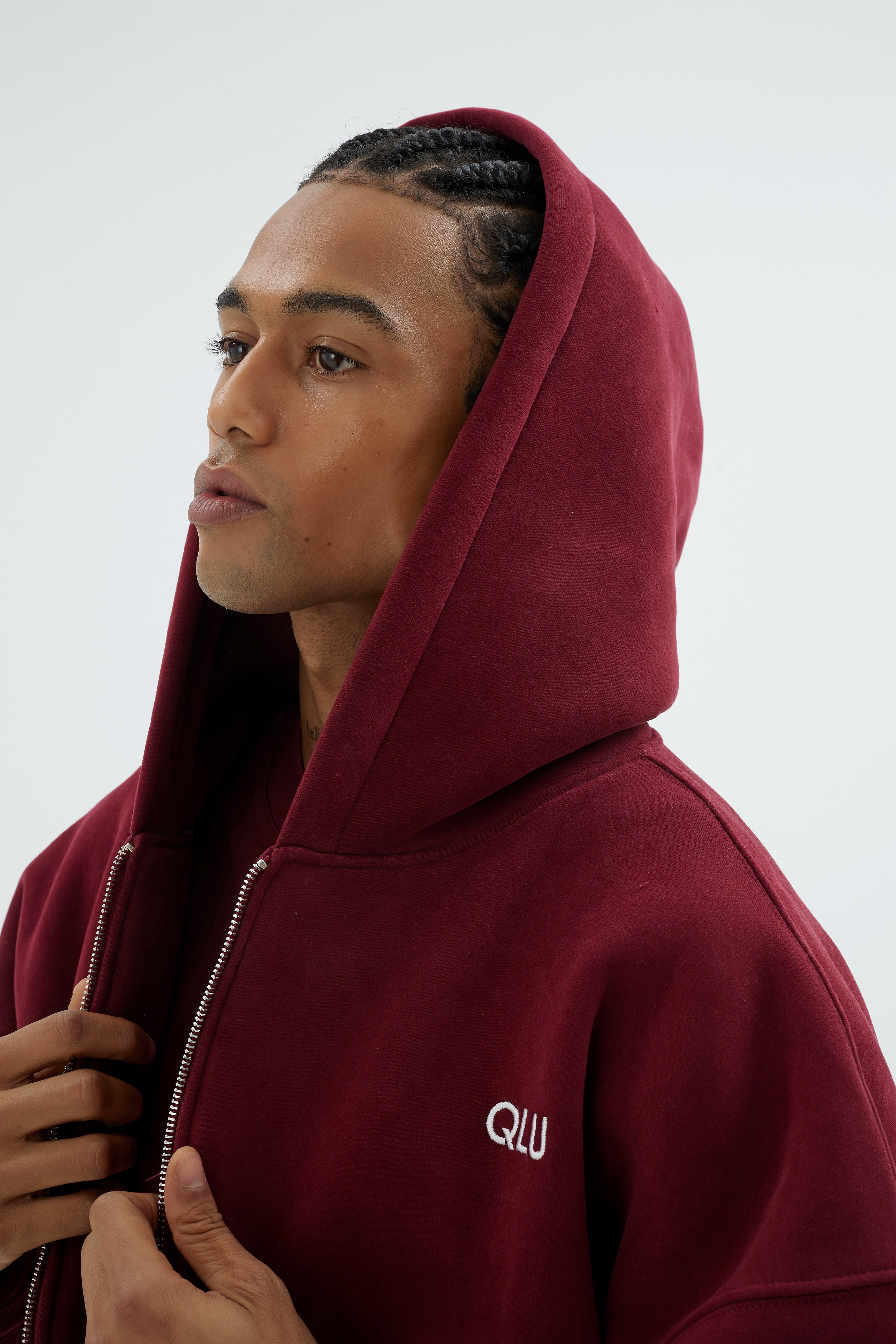 Rise Collection Erkek Zip Jacket – Velvet Red