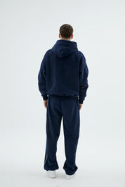 Rise Collection Erkek Line Hoodie – Dark Blue