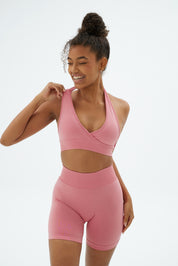 Rise Crossline Bra - Bare Pink
