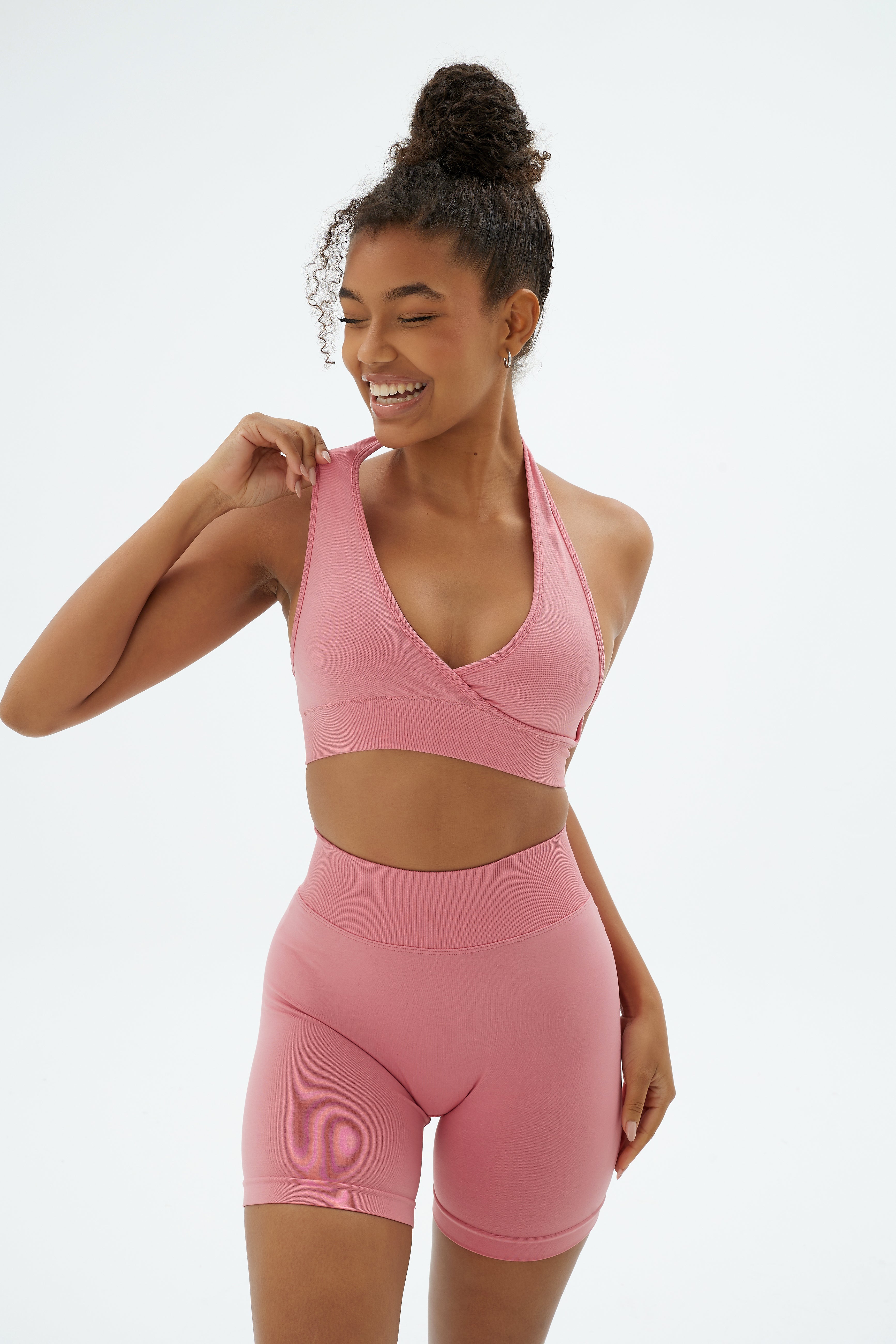 Rise Crossline Bra - Bare Pink