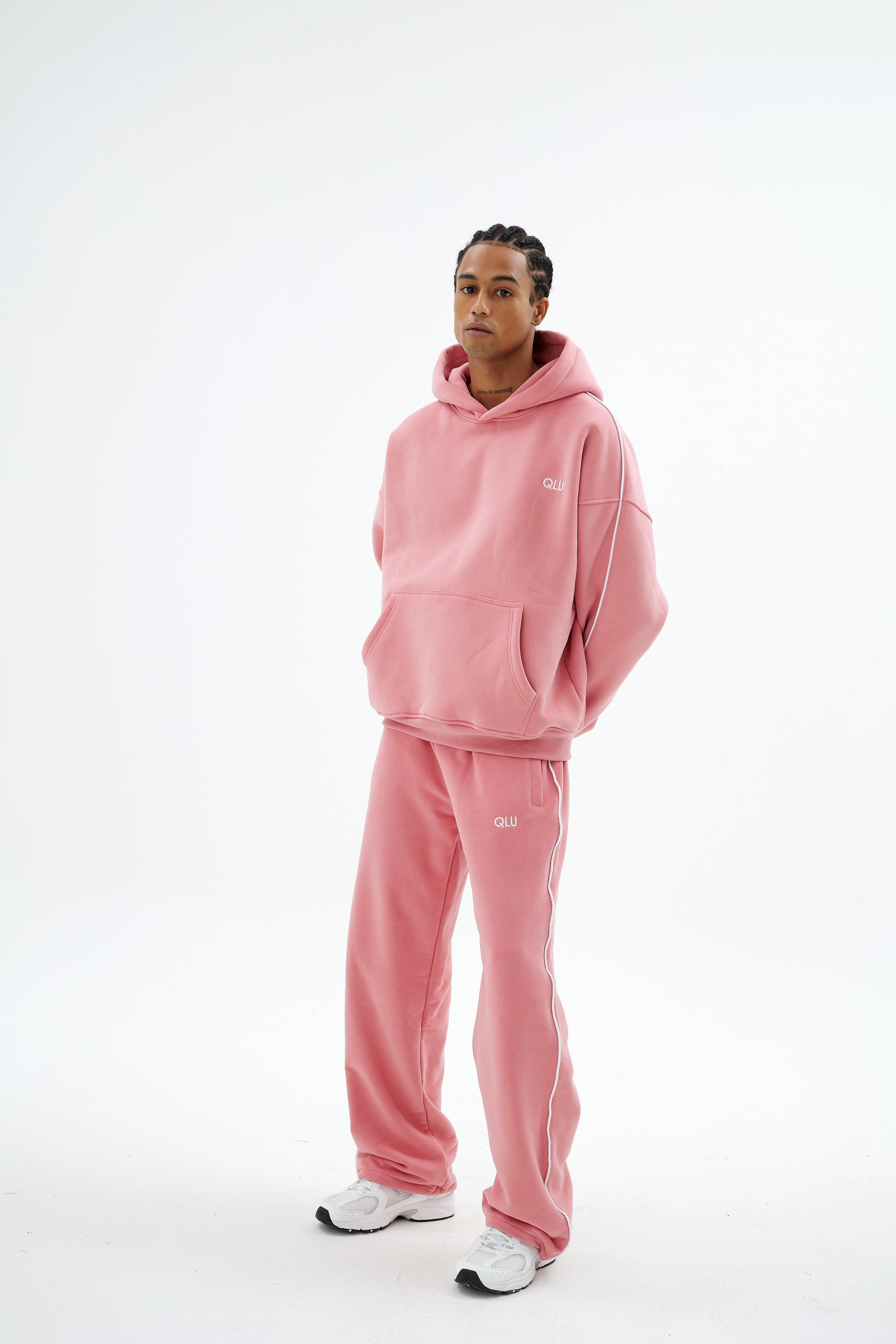 Rise Collection Erkek Line Jogger – Bare Pink