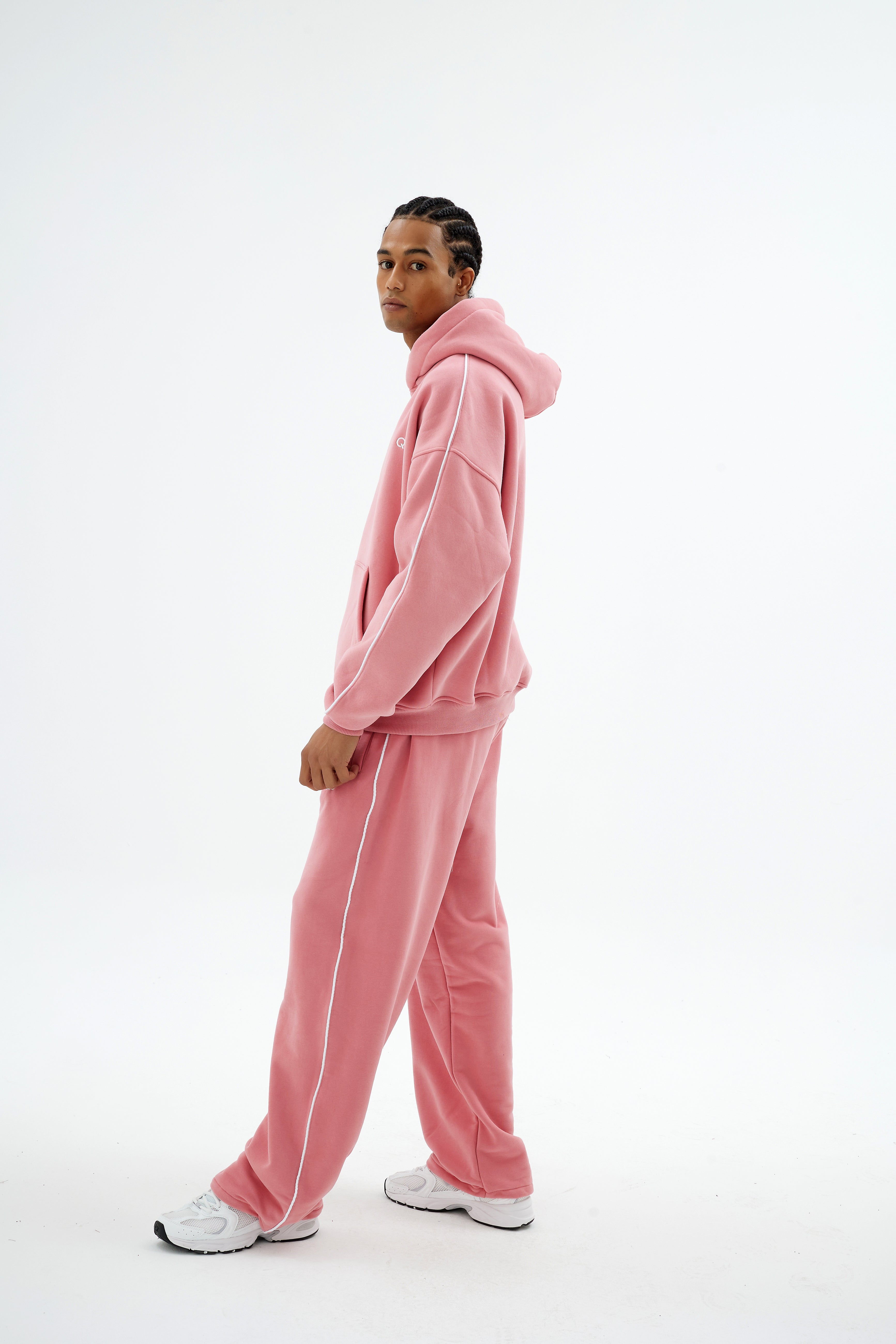Rise Collection Erkek Line Jogger – Bare Pink