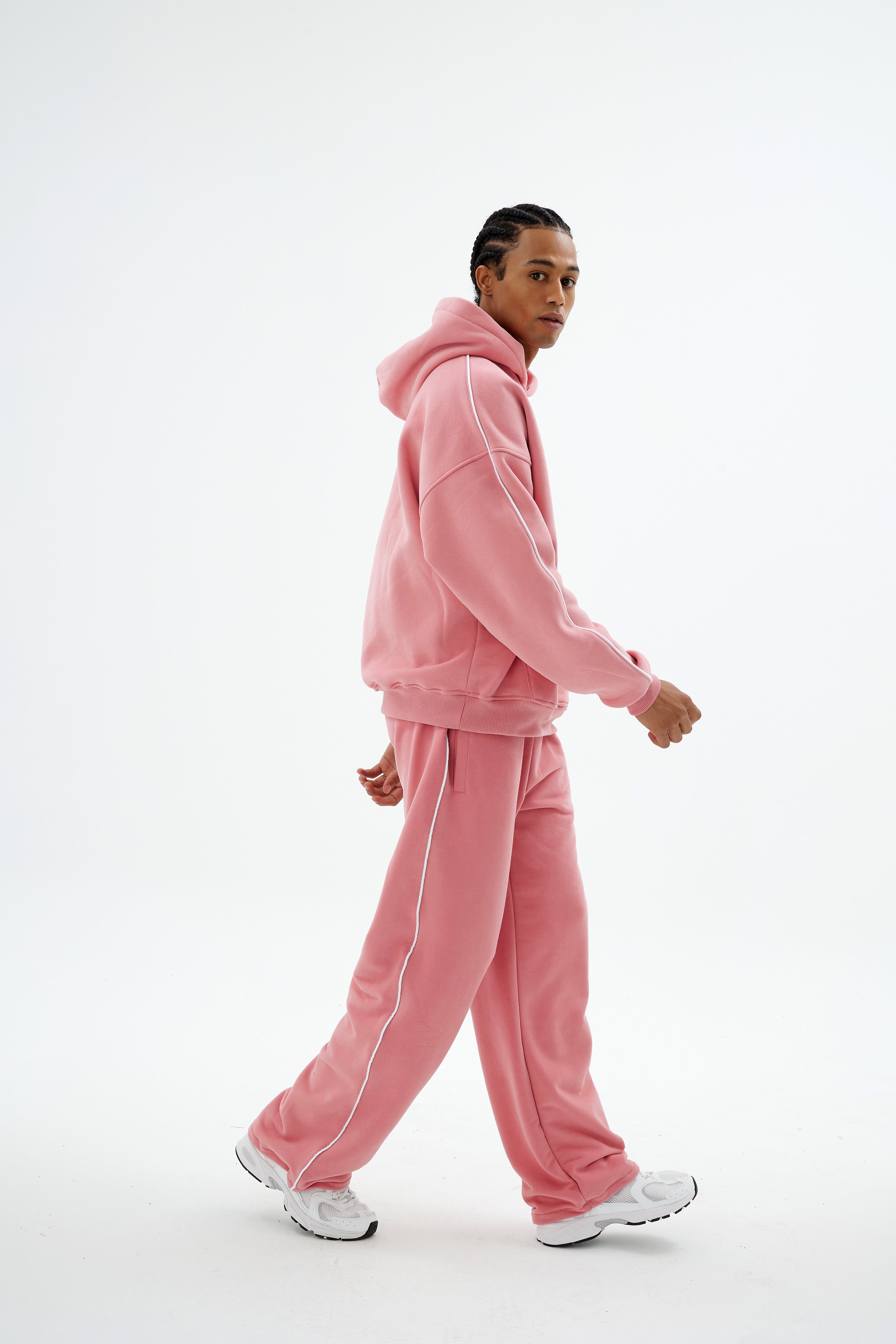 Rise Collection Erkek Line Jogger – Bare Pink