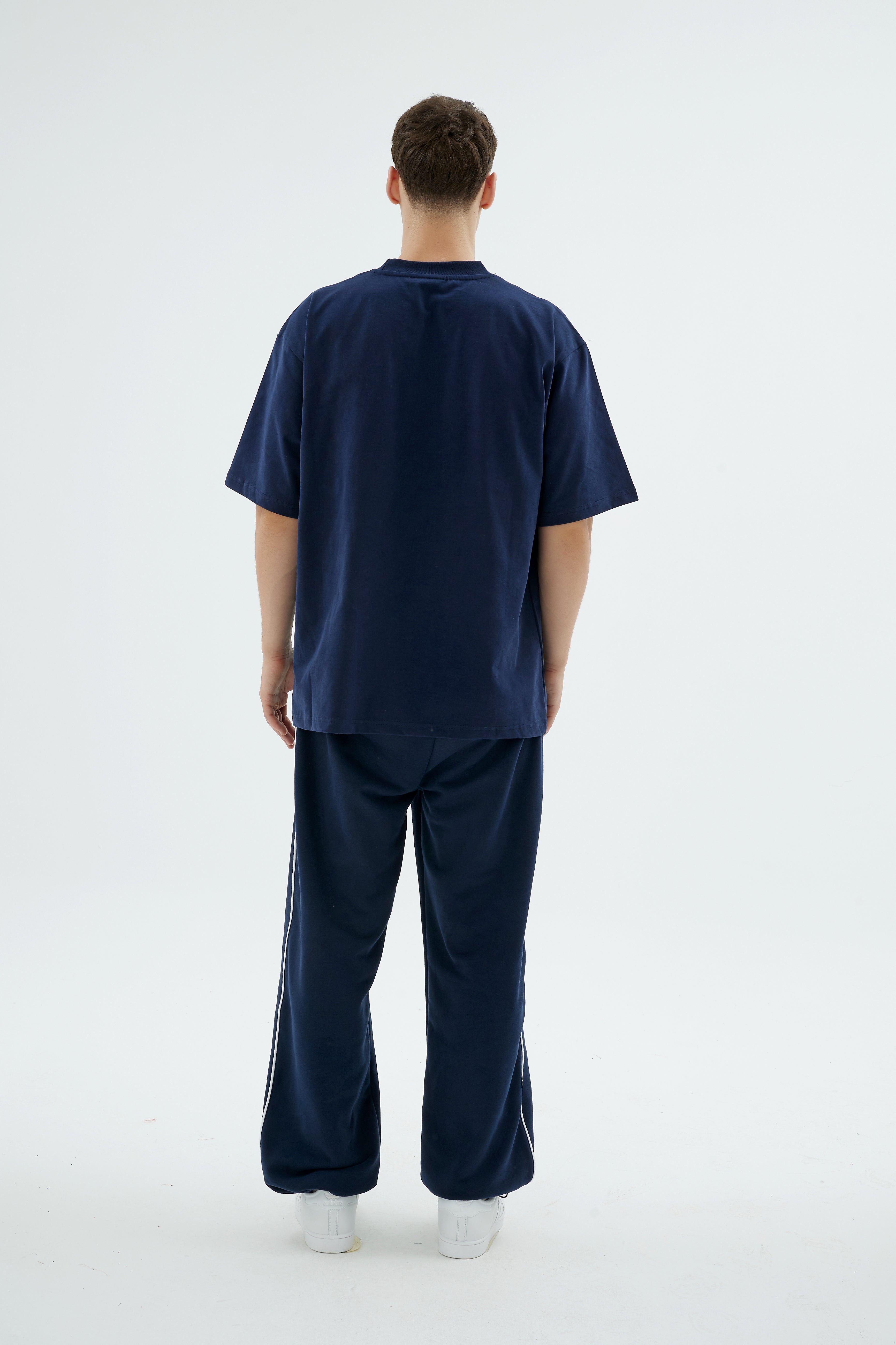 Rise Collection Erkek Combed T-Shirt – Dark Blue