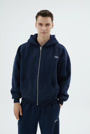 Rise Collection Erkek Zip Jacket – Dark Blue