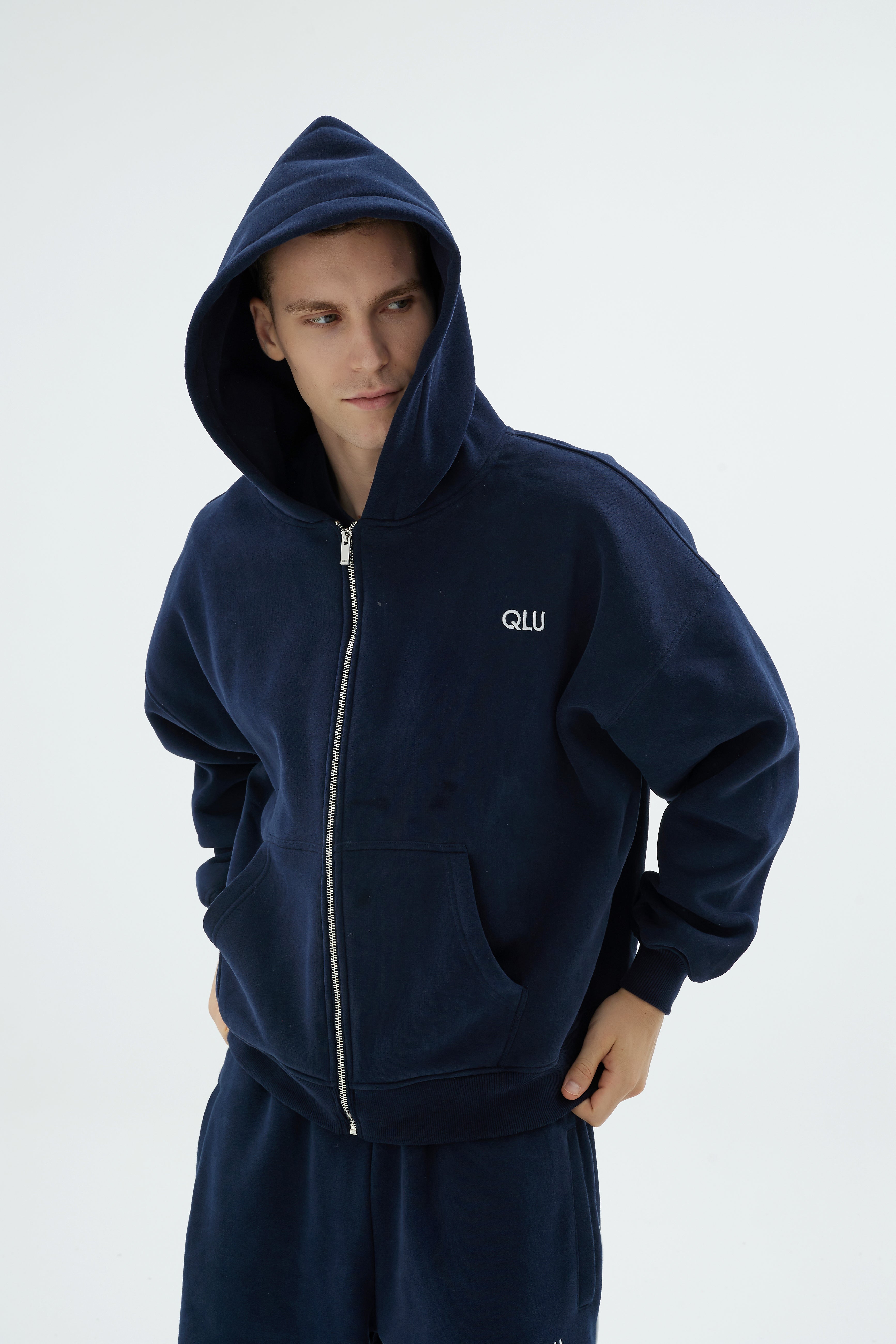 Rise Collection Erkek Zip Jacket – Dark Blue