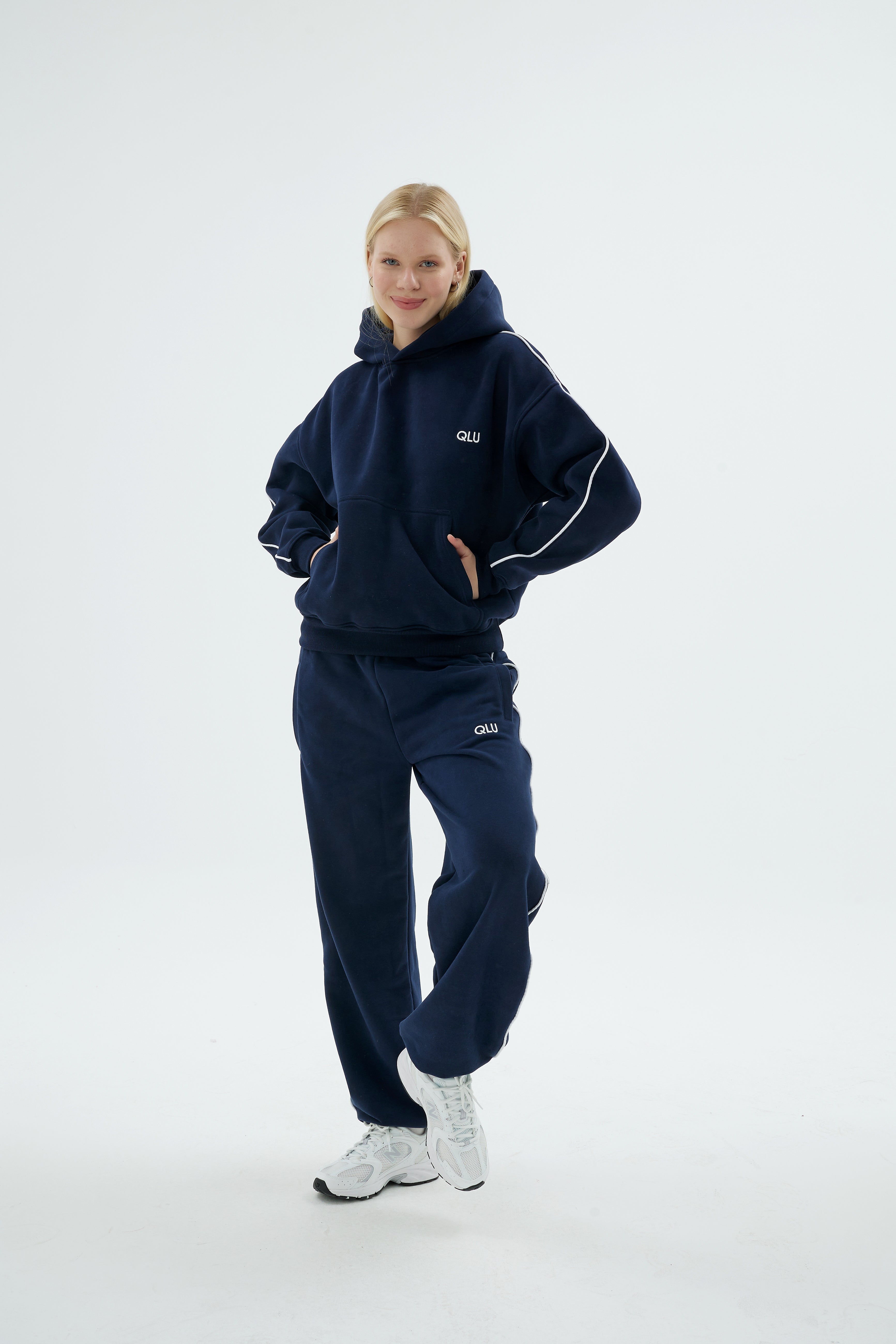 Rise Collection Kadın Line Jogger – Dark Blue | QLU