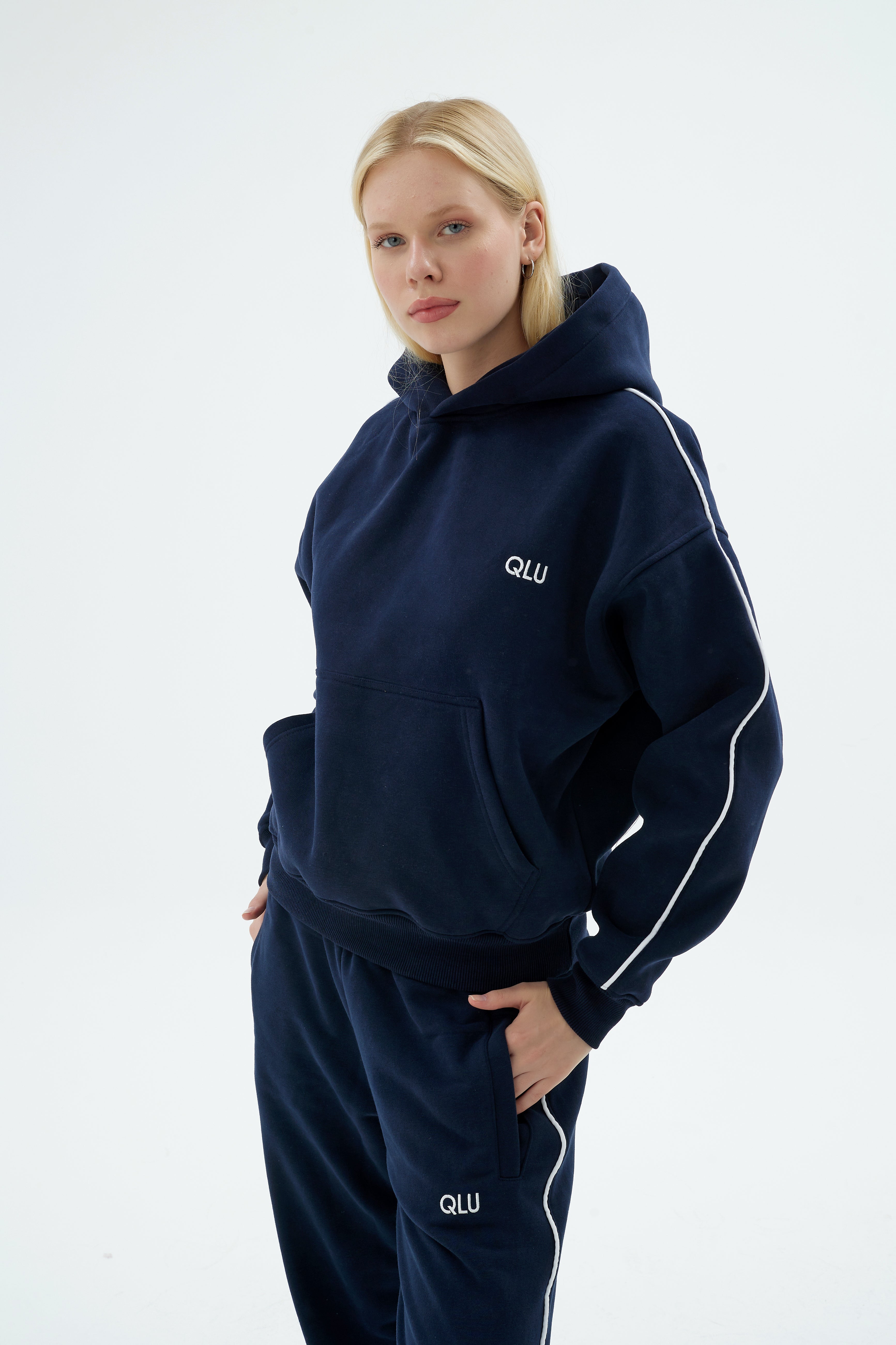 Rise Collection Kadın Line Jogger – Dark Blue
