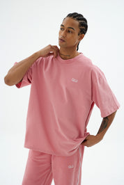 Rise Collection Erkek Combed T-Shirt – Bare Pink