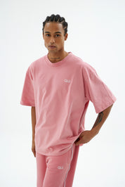 Rise Collection Erkek Combed T-Shirt – Bare Pink