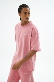 Rise Collection Erkek Combed T-Shirt – Bare Pink