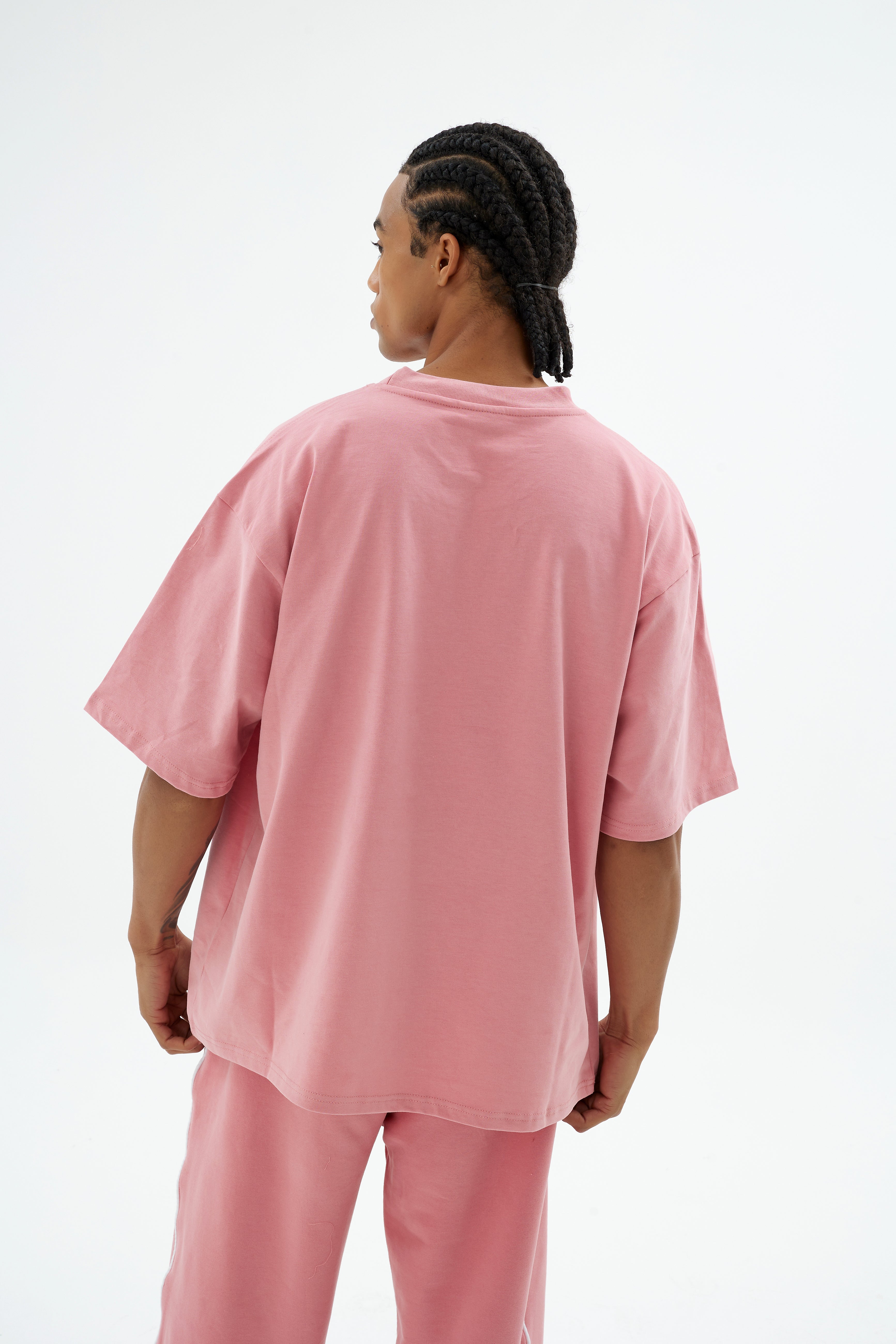 Rise Collection Erkek Combed T-Shirt – Bare Pink