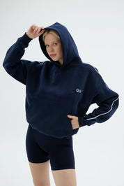 Rise Collection Kadın Line Hoodie – Dark Blue