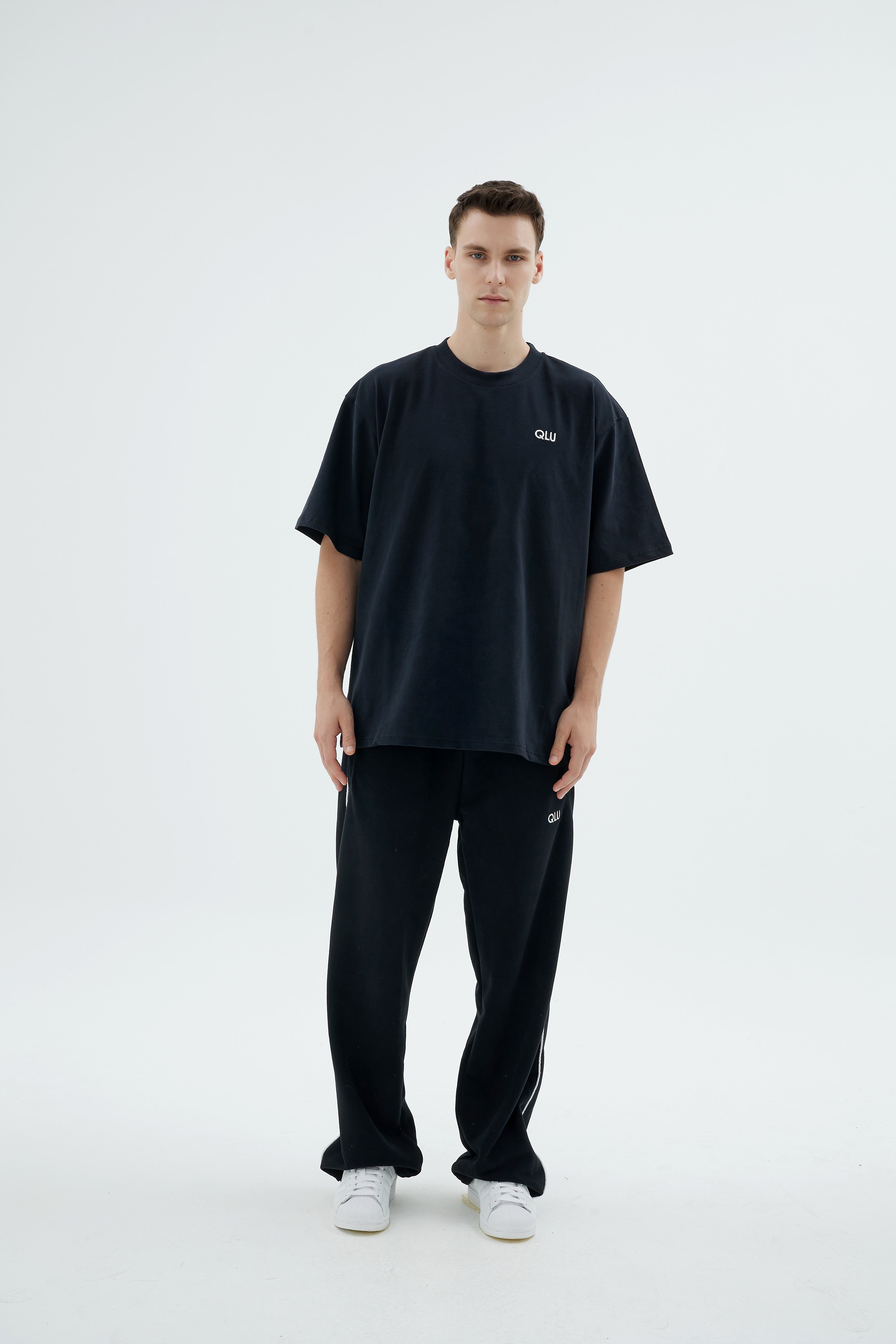 Rise Collection Erkek Combed T-Shirt – True Black