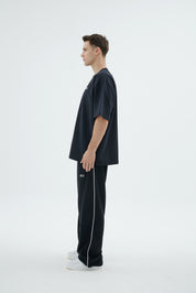Rise Collection Erkek Line Jogger – True Black
