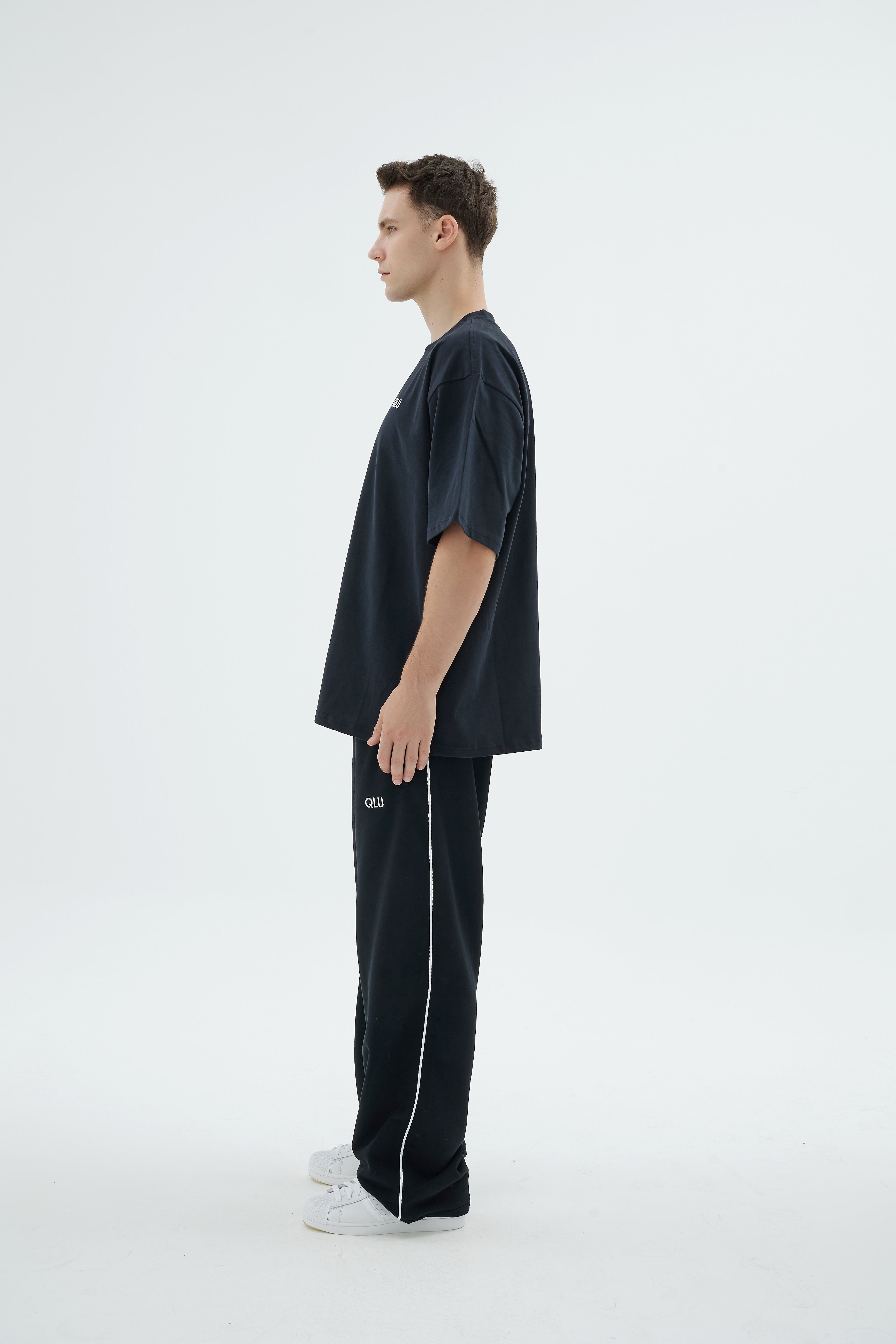 Rise Collection Erkek Line Jogger – True Black