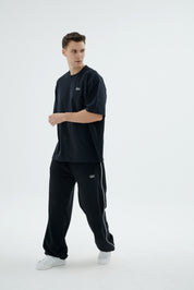 Rise Collection Erkek Line Jogger – True Black