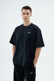 Rise Collection Erkek Combed T-Shirt – True Black