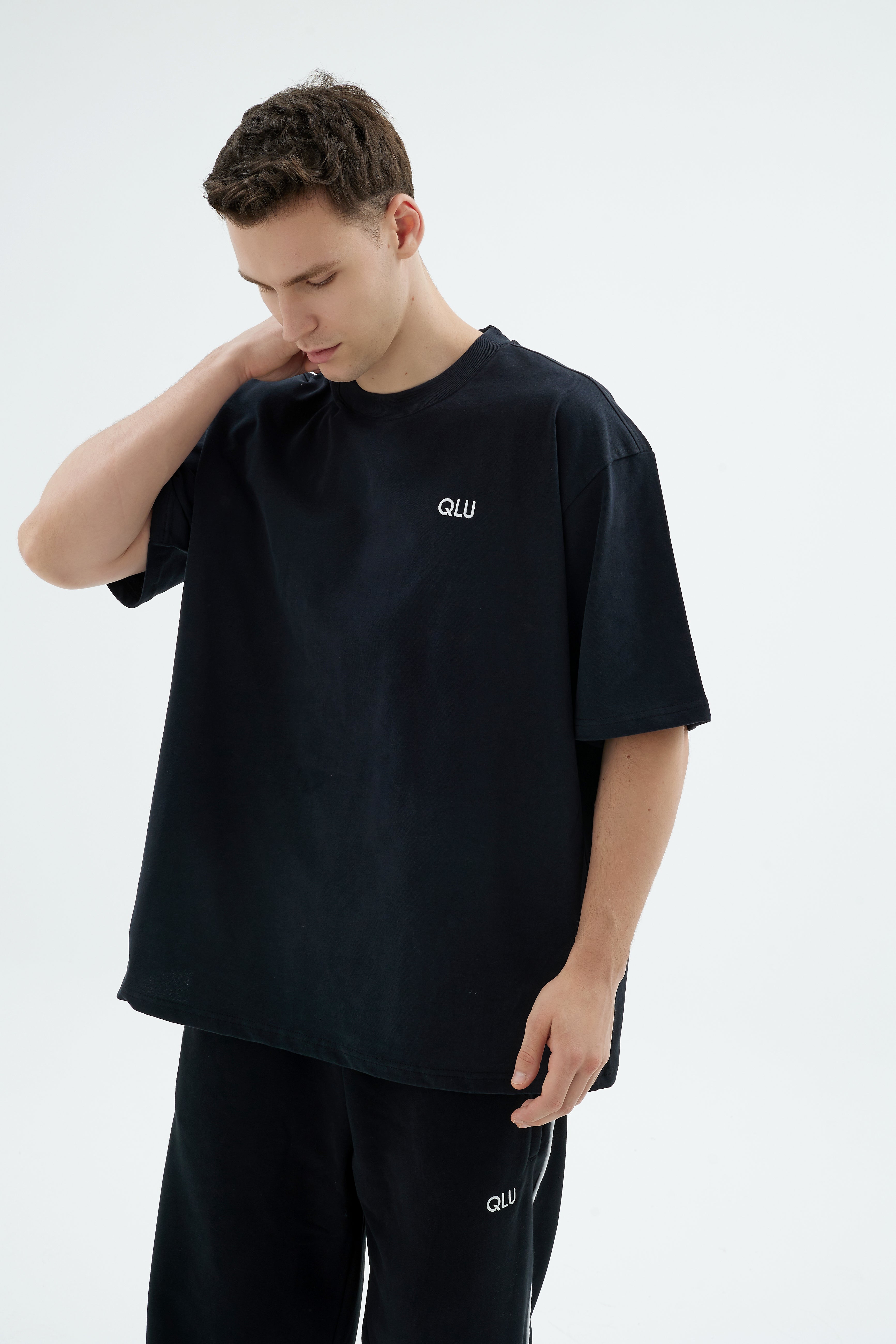 Rise Collection Erkek Combed T-Shirt – True Black