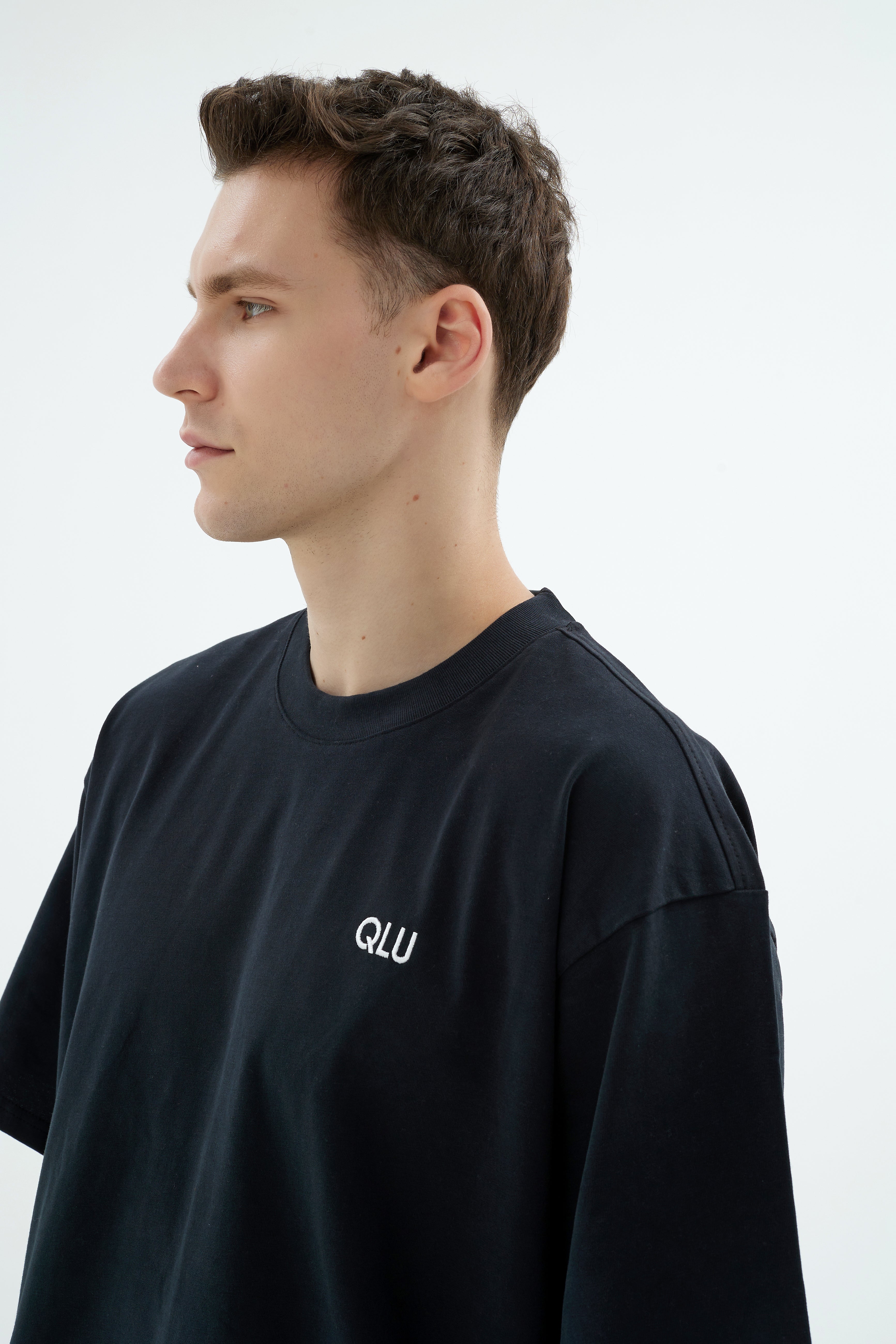 Rise Collection Erkek Combed T-Shirt – True Black