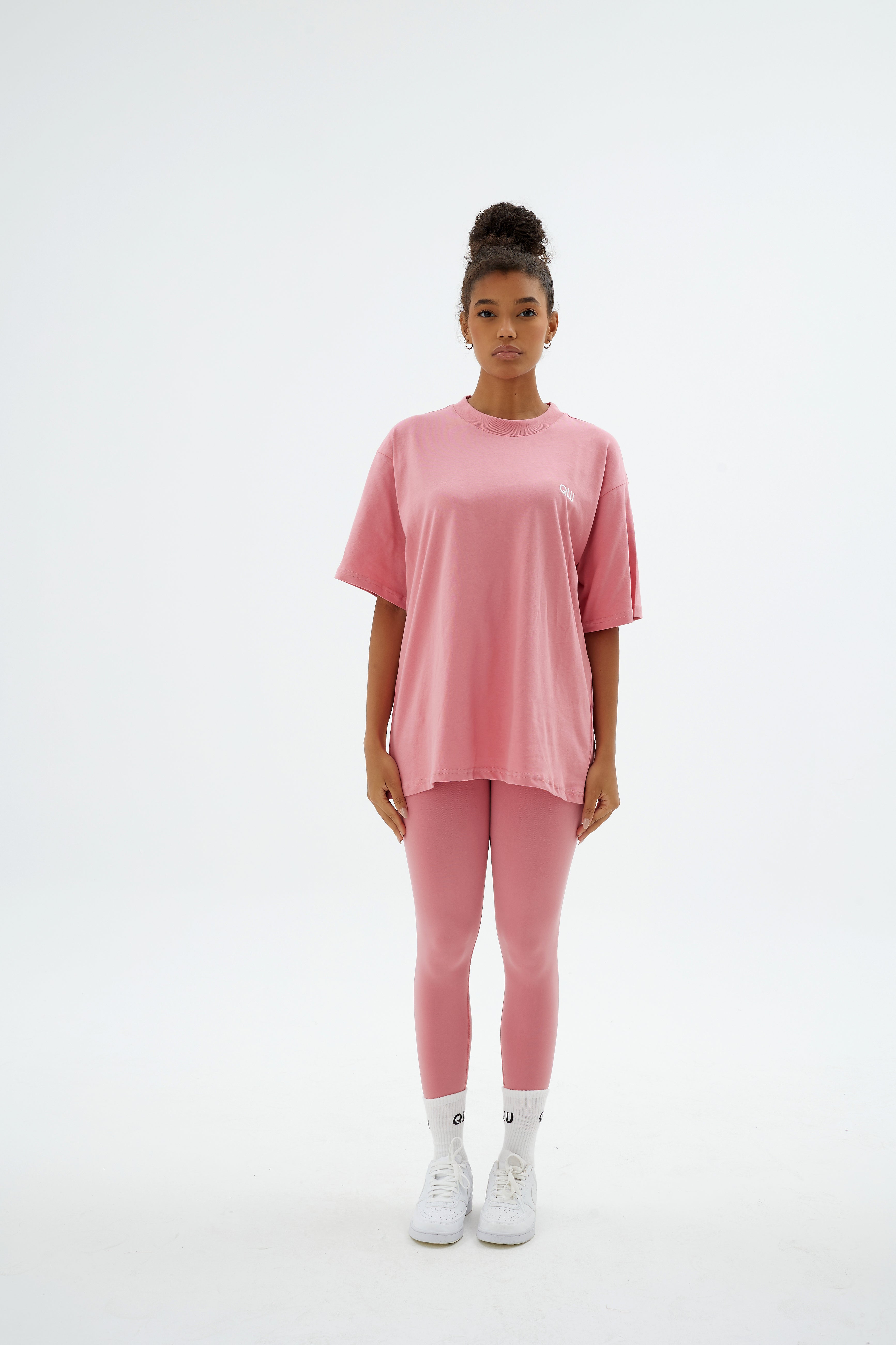 Rise Collection Kadın Overlay T-Shirt – Bare Pink