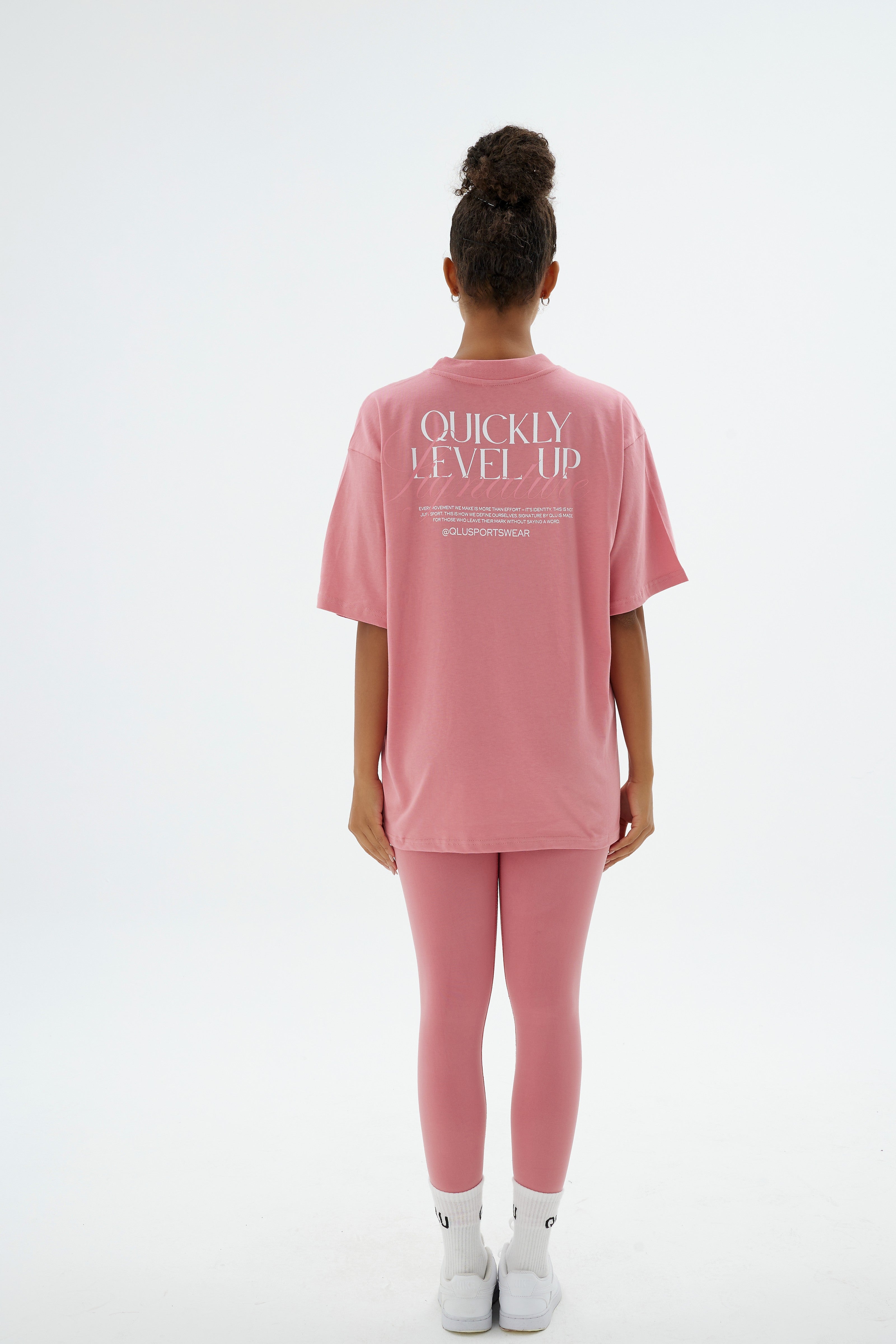 Rise Collection Kadın Overlay T-Shirt – Bare Pink