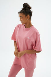 Rise Collection Kadın Overlay T-Shirt – Bare Pink