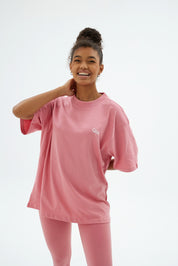 Rise Collection Kadın Overlay T-Shirt – Bare Pink