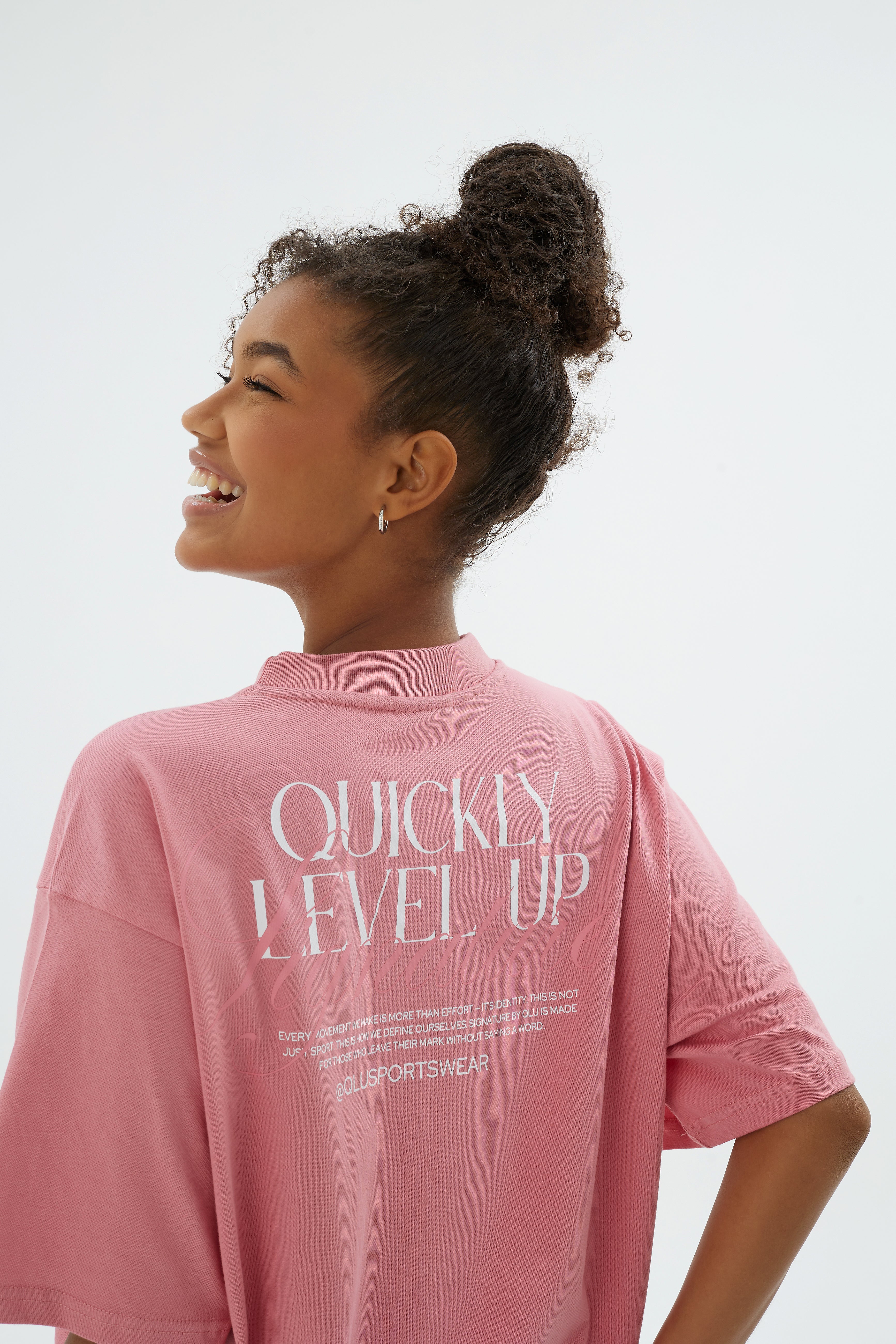 Rise Collection Kadın Overlay T-Shirt – Bare Pink